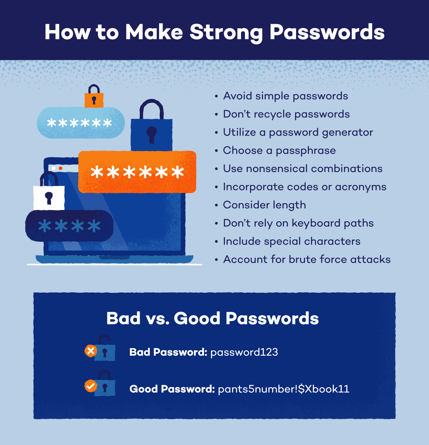 Change your computer's login password and any other passwords associated with your accounts
Make sure to use strong, unique passwords that are difficult to guess or crack