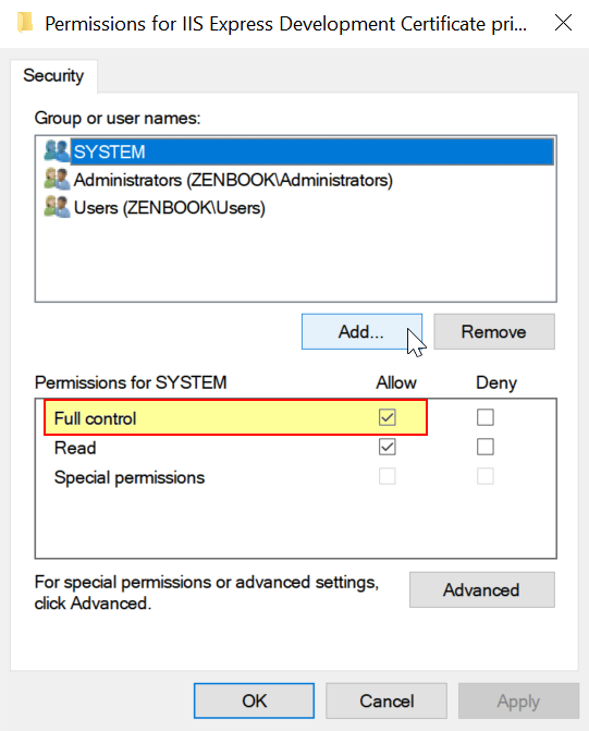 Check if the private key is present and valid
Verify the permissions on the private key file