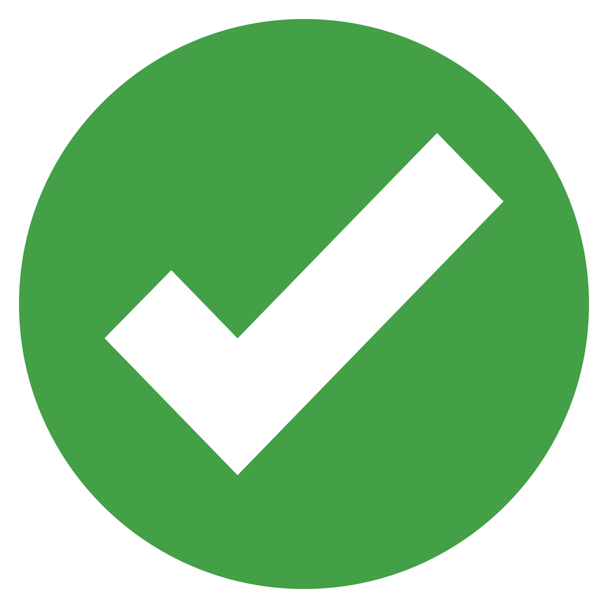 Checkmark or green signal icon