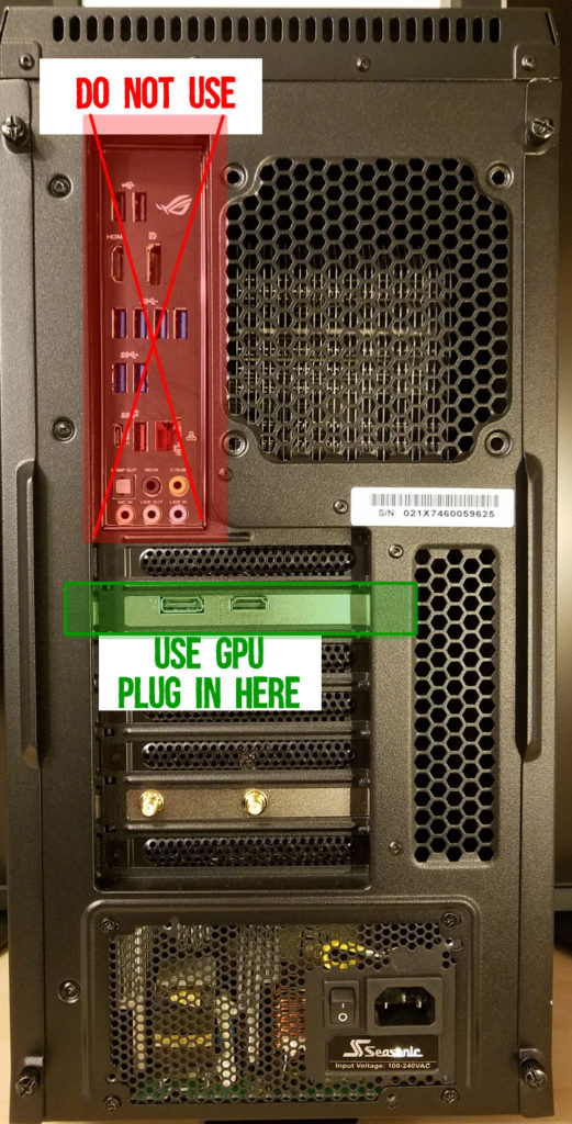 Close the computer case and plug it back into the wall socket
Power on the computer and check if the GPU issue is resolved
