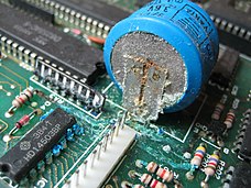 CMOS battery on a motherboard