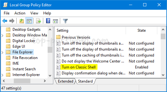 Double-click on the policy and set it to Not Configured or Disabled.
Click OK to save the changes.