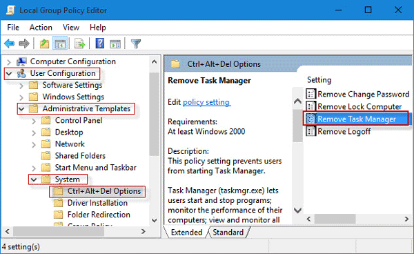Download and install Task Manager Fix Tool.
Run the tool and click Enable Task Manager.