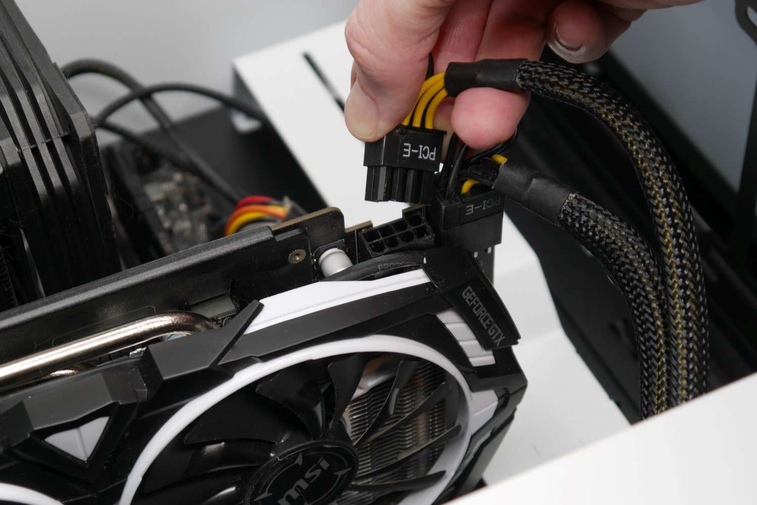 Ensure that the GPU is properly seated in the motherboard slot.
Check all power cables connected to the GPU and ensure they are securely plugged in.