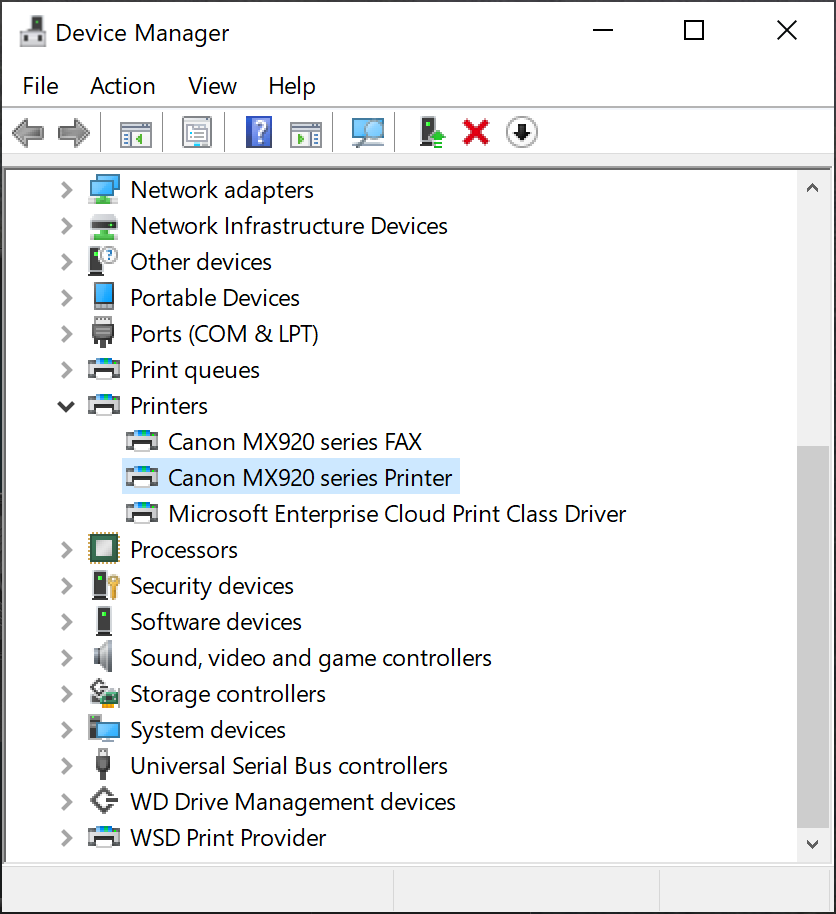 Open Device Manager by pressing Windows key + X and selecting it.
Expand the Display adapters category and right-click on your graphics card.