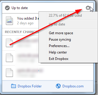 Open the Dropbox application on your device.
Click on the profile icon or the gear icon in the top-right corner.