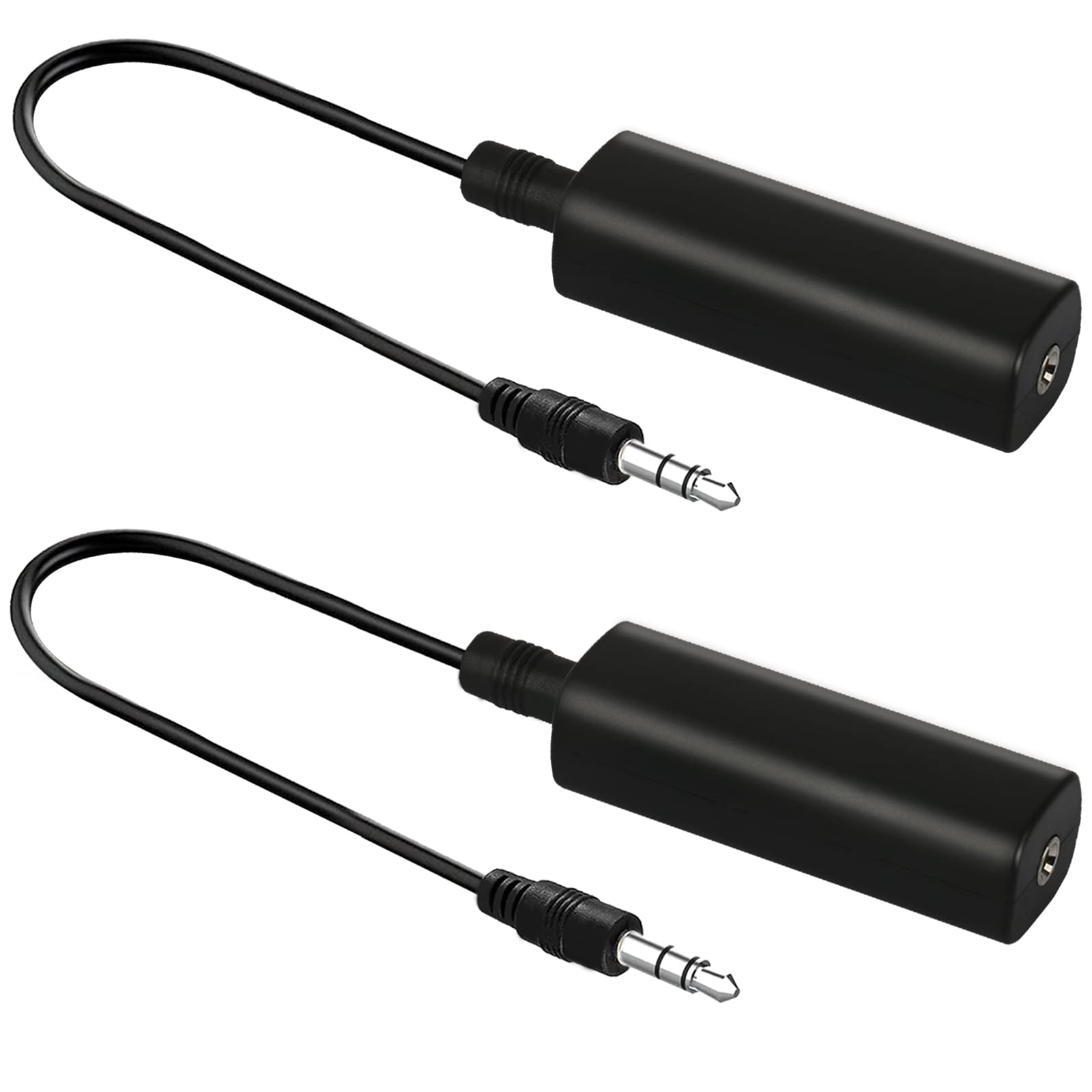 Purchase a ground loop isolator from an electronics store.
Connect the ground loop isolator between your PC and audio output device.