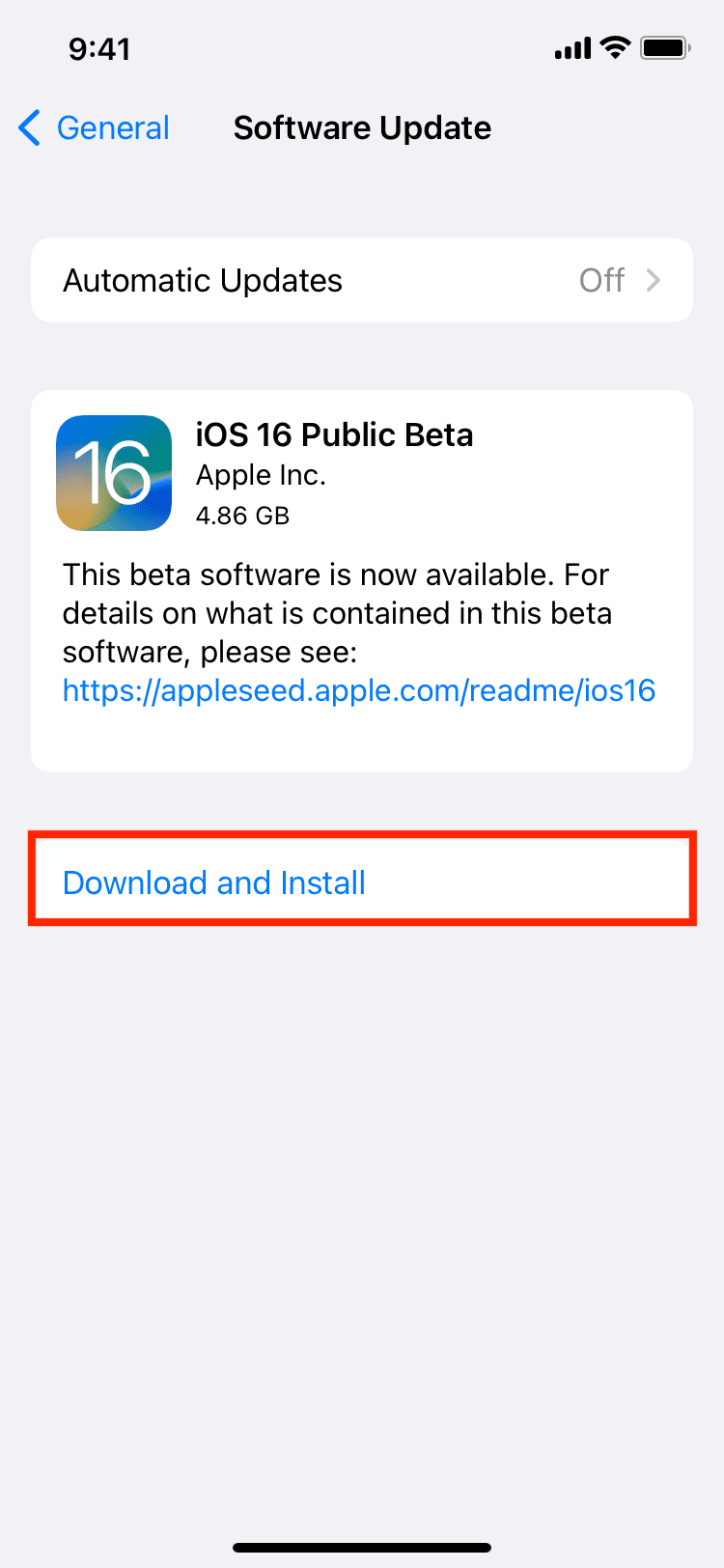 Scroll down and select Software update.
Tap Download and install.