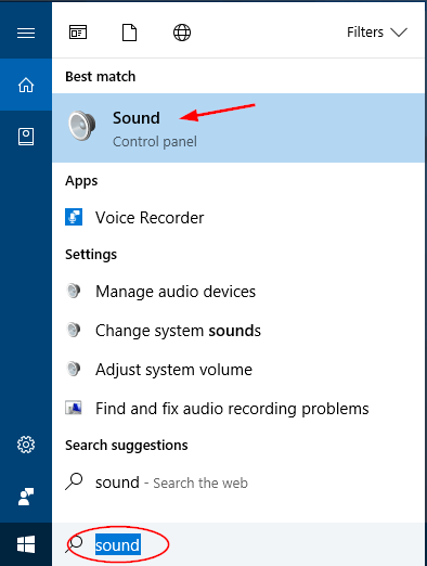 Step 1: Check audio settings
Open Settings by clicking on the Start button and selecting Settings (gear icon).