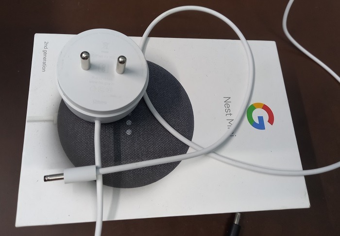 Unplug the power cable from your Google Home Mini.
Wait for about 10 seconds.