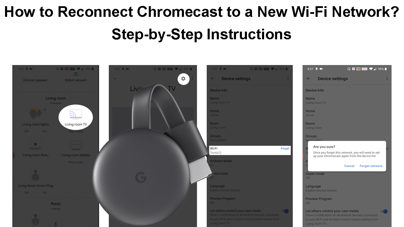 Wait for the Chromecast to reboot and complete the reset process.
Reconnect your Chromecast to your Wi-Fi network using the Google Home app.