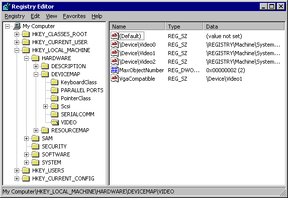 Windows and registry settings