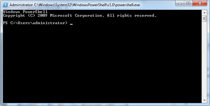Windows command prompt with run.vbs file displayed in the command line.